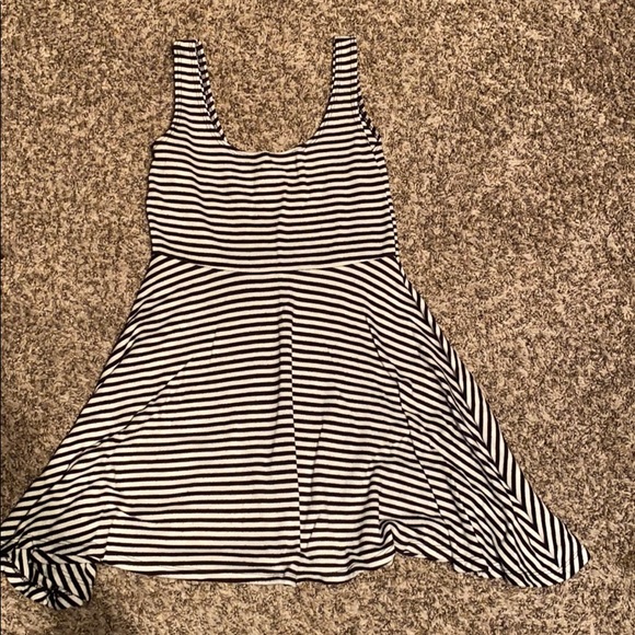 Sparkle & Fade Striped Short A-Line Dress - Picture 1 of 7
